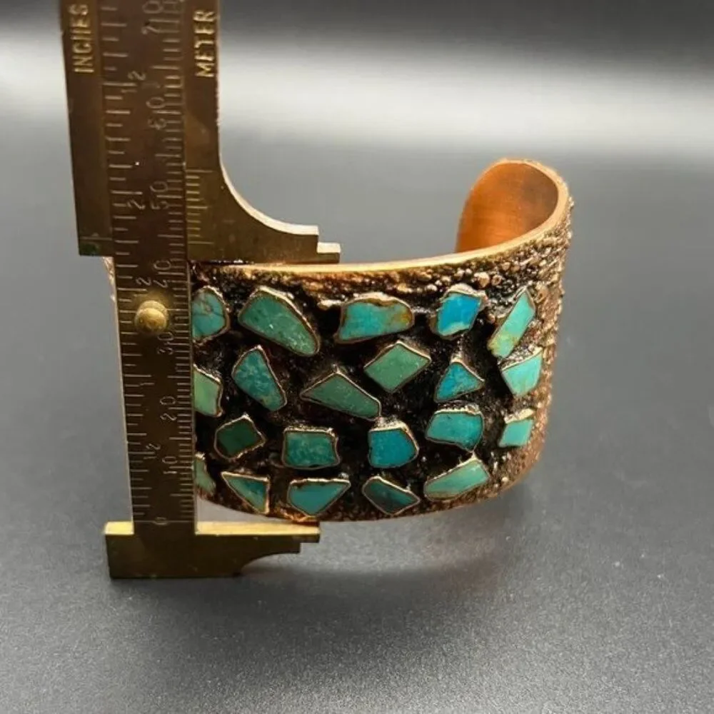 Bell Trading Company Copper Cuff Bracelet with Turquoise